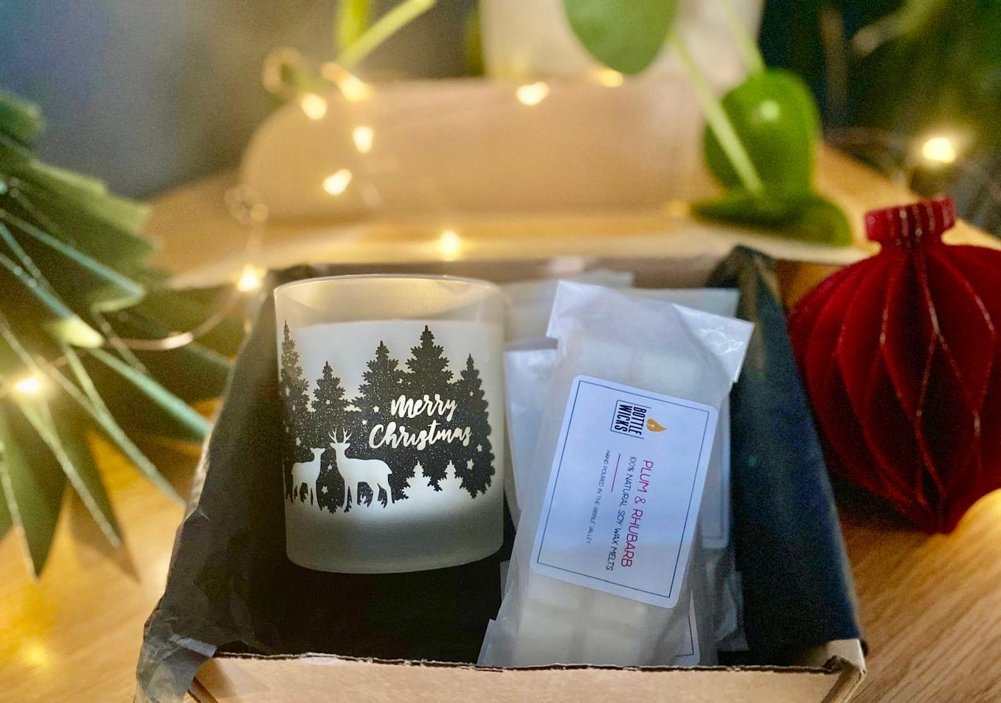 Festive Candle and Wax Melt Gift Set- Frankincense and Myrrh