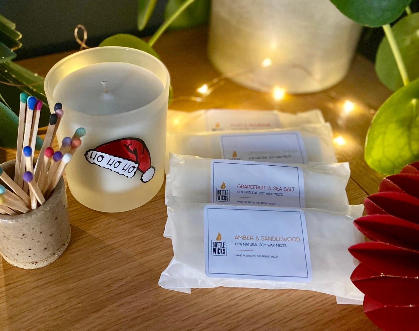 Festive Candle and Wax Melt Gift Set- Mulled Wine