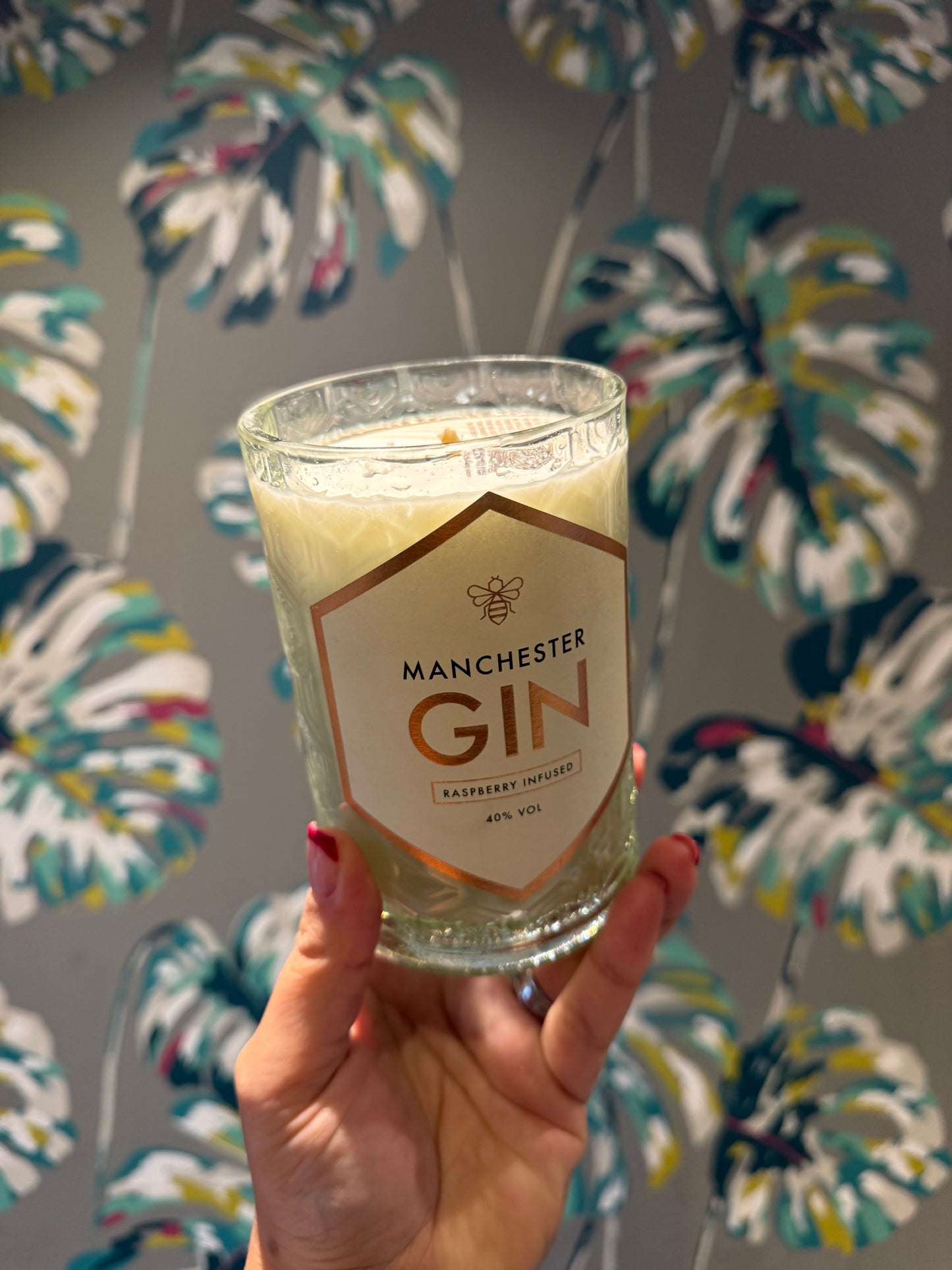 Manchester Gin Bottle Candle