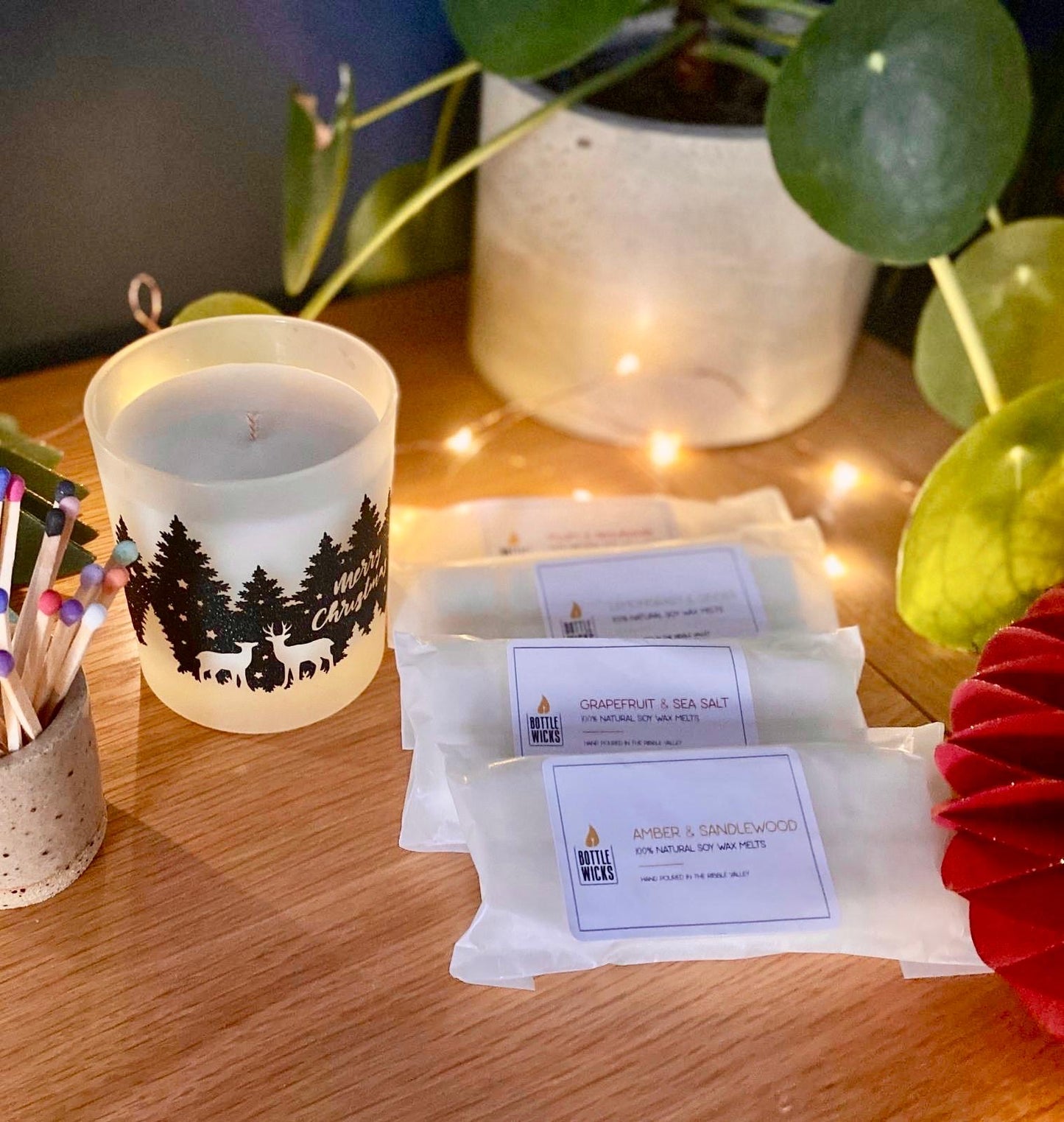 Festive Candle and Wax Melt Gift Set- Frankincense and Myrrh