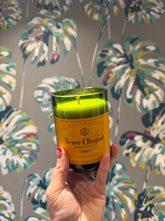Veuve Champagne Bottle Candle