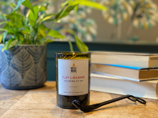 Plum and Rhubarb 300ml Candle