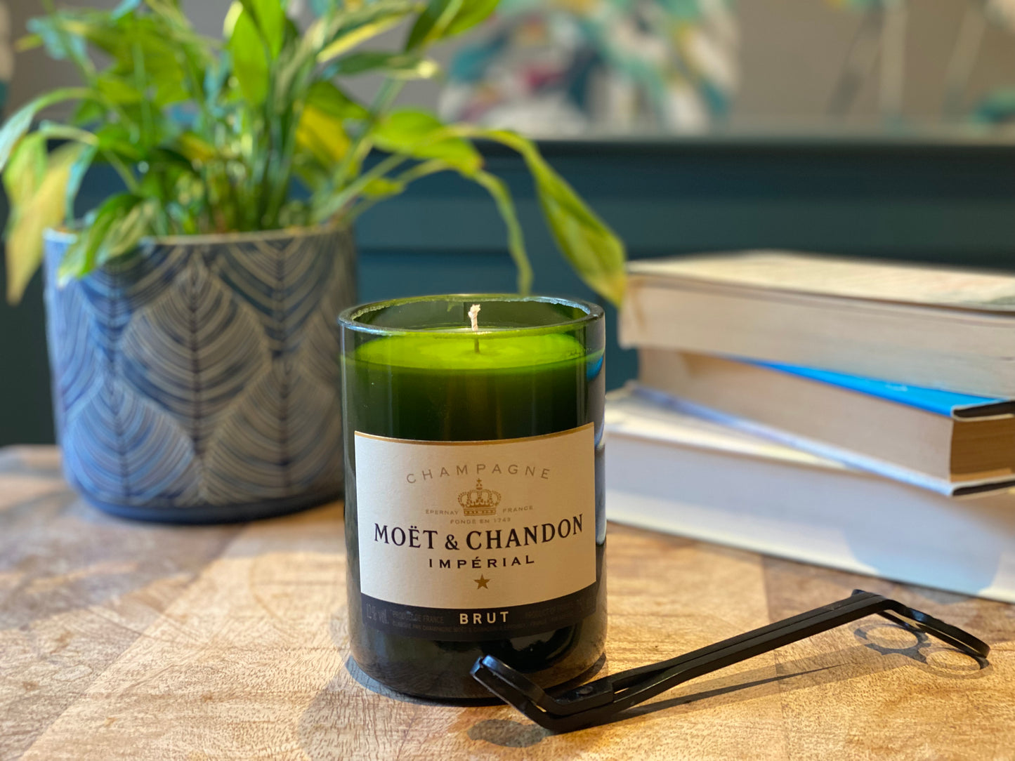 Moet Chandon Champagne Bottle Candle